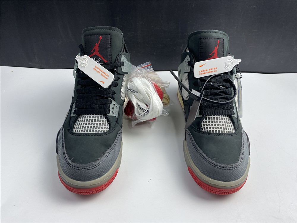 OFF-WHITE x Air Jordan 4 Bred