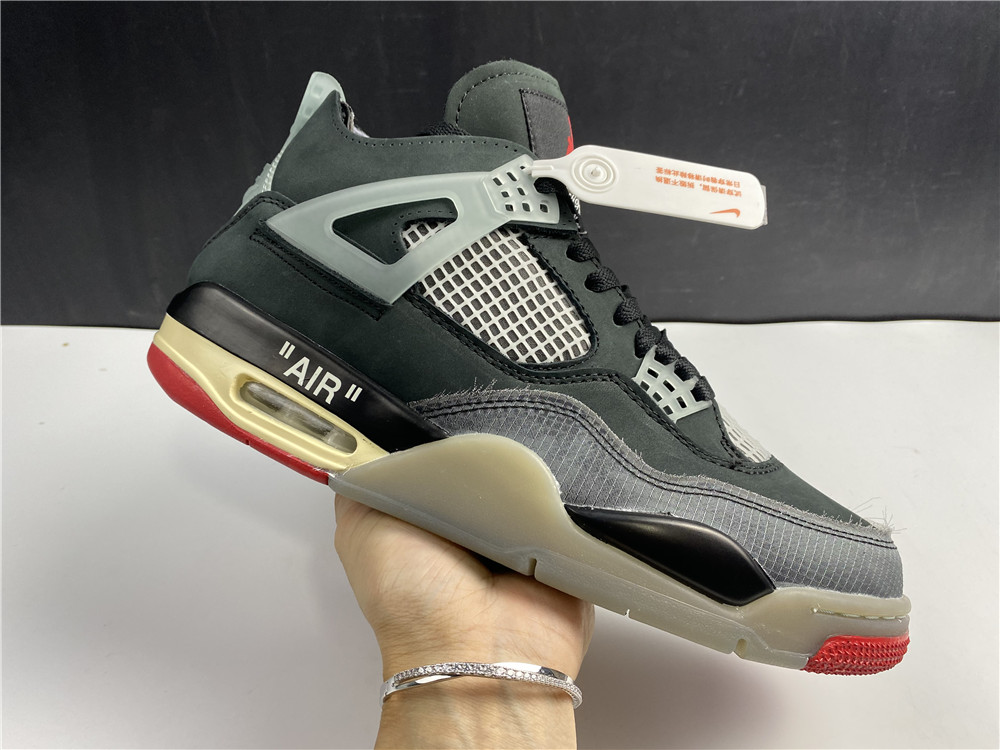 OFF-WHITE x Air Jordan 4 Bred
