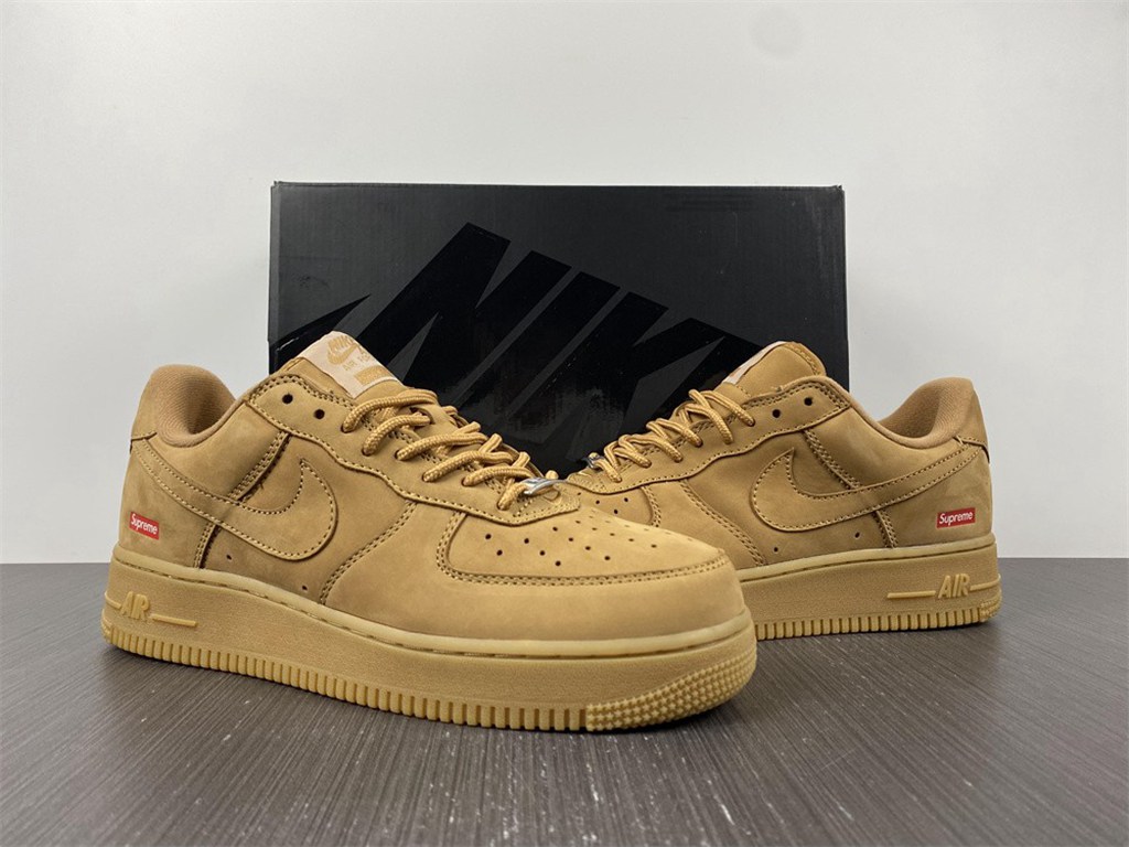 S*p REME X NIKE AIR FORCE 1 LOW SP WHEAT dn1555-200