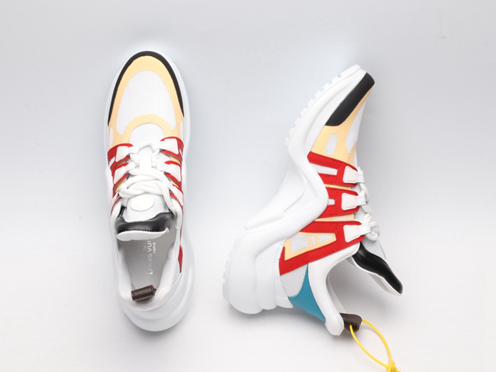 L*V Archlight Sneaker Red Yellow