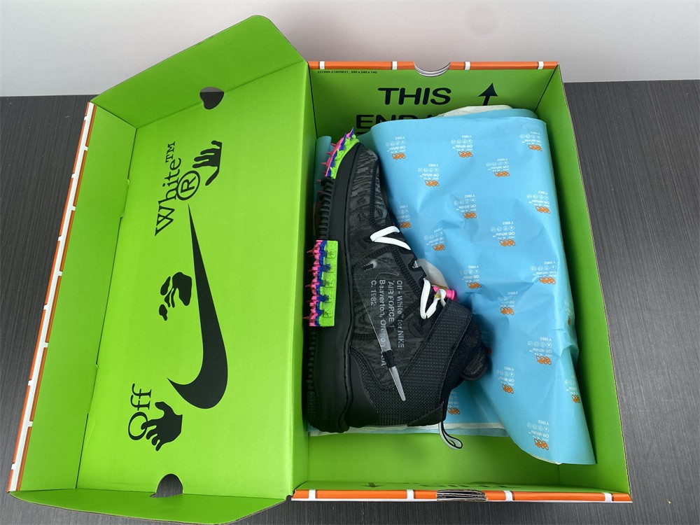 OFF-WHITE x Nike Air Force 1 Mid Black DO6290-001