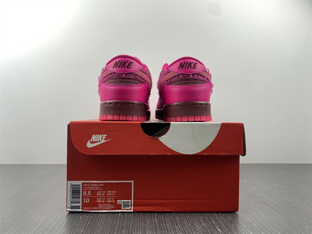 Nike Spruces Up Its Dunk Low Team Red/Pink DQ9324-600