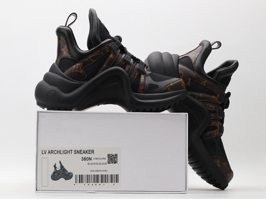 L*V Archlight Sneaker Fabric Black With L*V