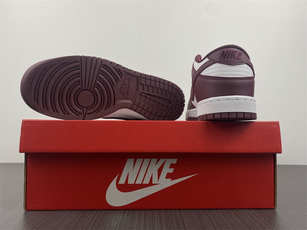 2021 New Nike Dunk Low Bordeaux White/Bordeaux DD1503-108