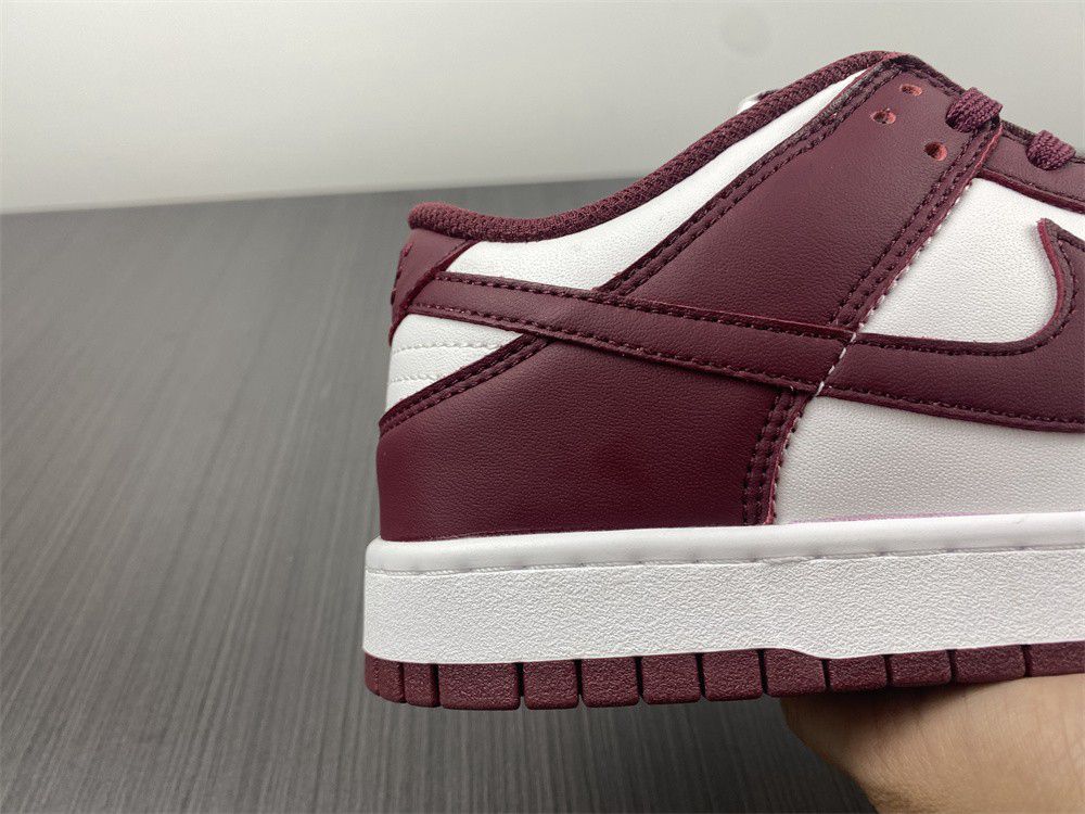 2021 New Nike Dunk Low Bordeaux White/Bordeaux DD1503-108