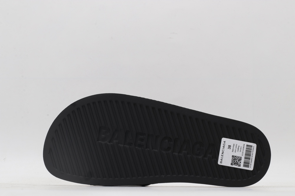 BLG Rubber Slides Black Fluo Green