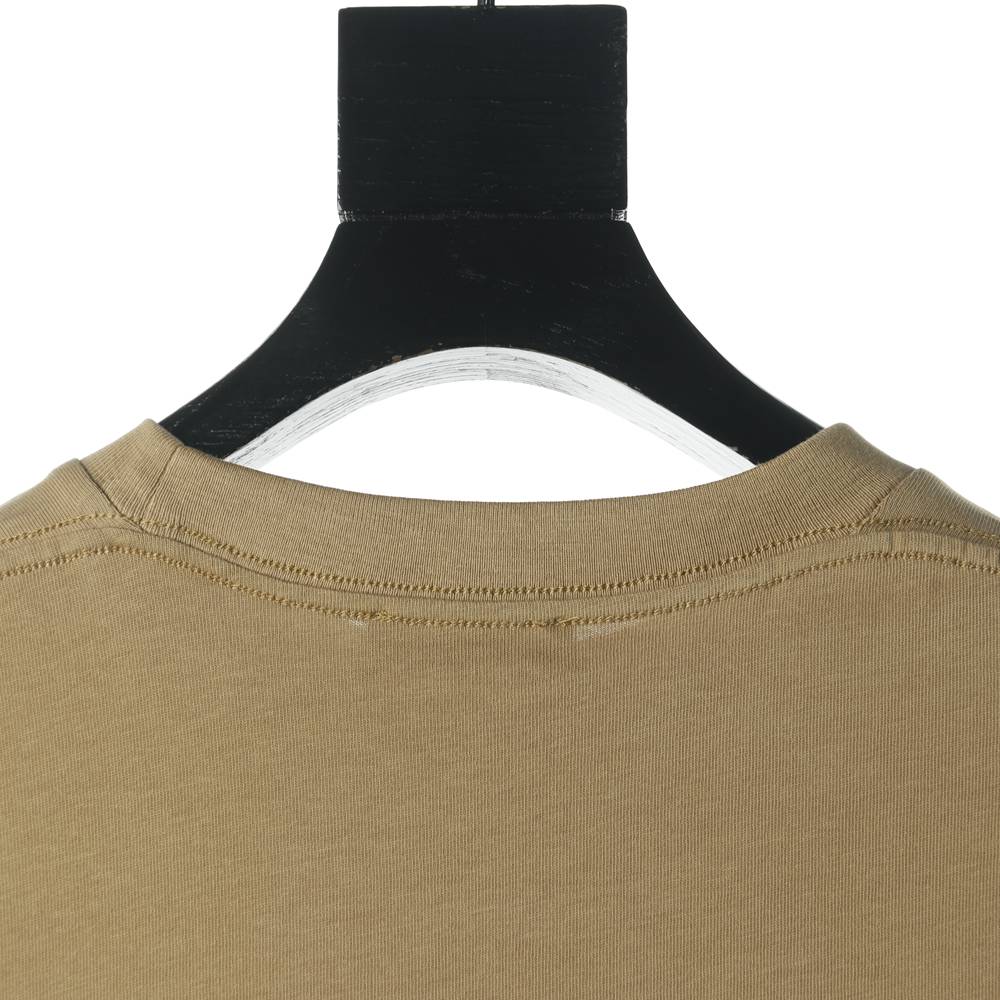 Ba1en*iaga BLCG Crown Wheat Lock Button Print Short Sleeve T-shirt