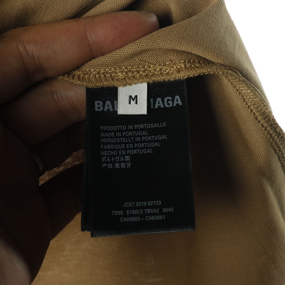 Ba1en*iaga BLCG Crown Wheat Lock Button Print Short Sleeve T-shirt