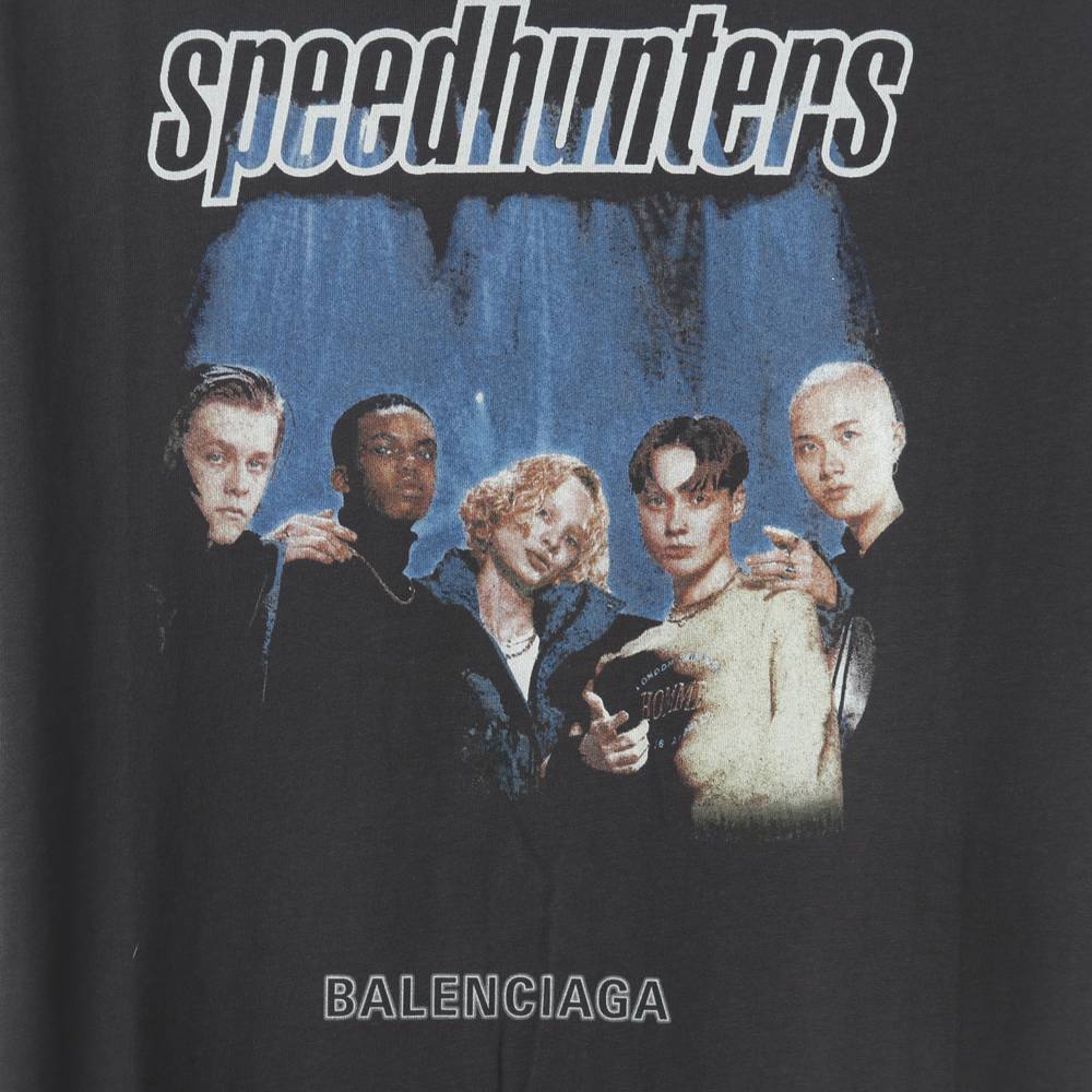 Ba1en*iaga 20FW 24 hours news short sleeve T-shirt