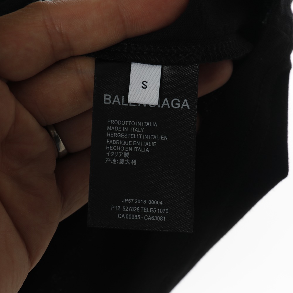 Ba1en*iaga BLCG 20ss short sleeve T-shirt with letters on chest