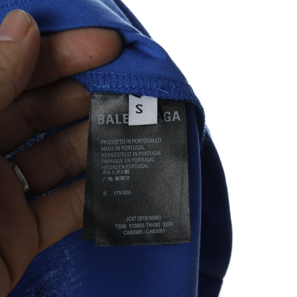 Ba1en*iaga BLCG 20ss short sleeve T-shirt with letters on chest