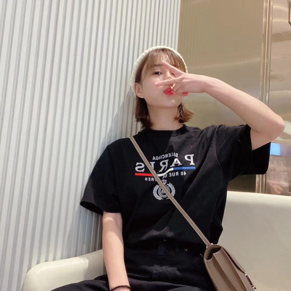 Ba1en*iaga BLCG 20ss hand-painted logo logo printing short sleeve