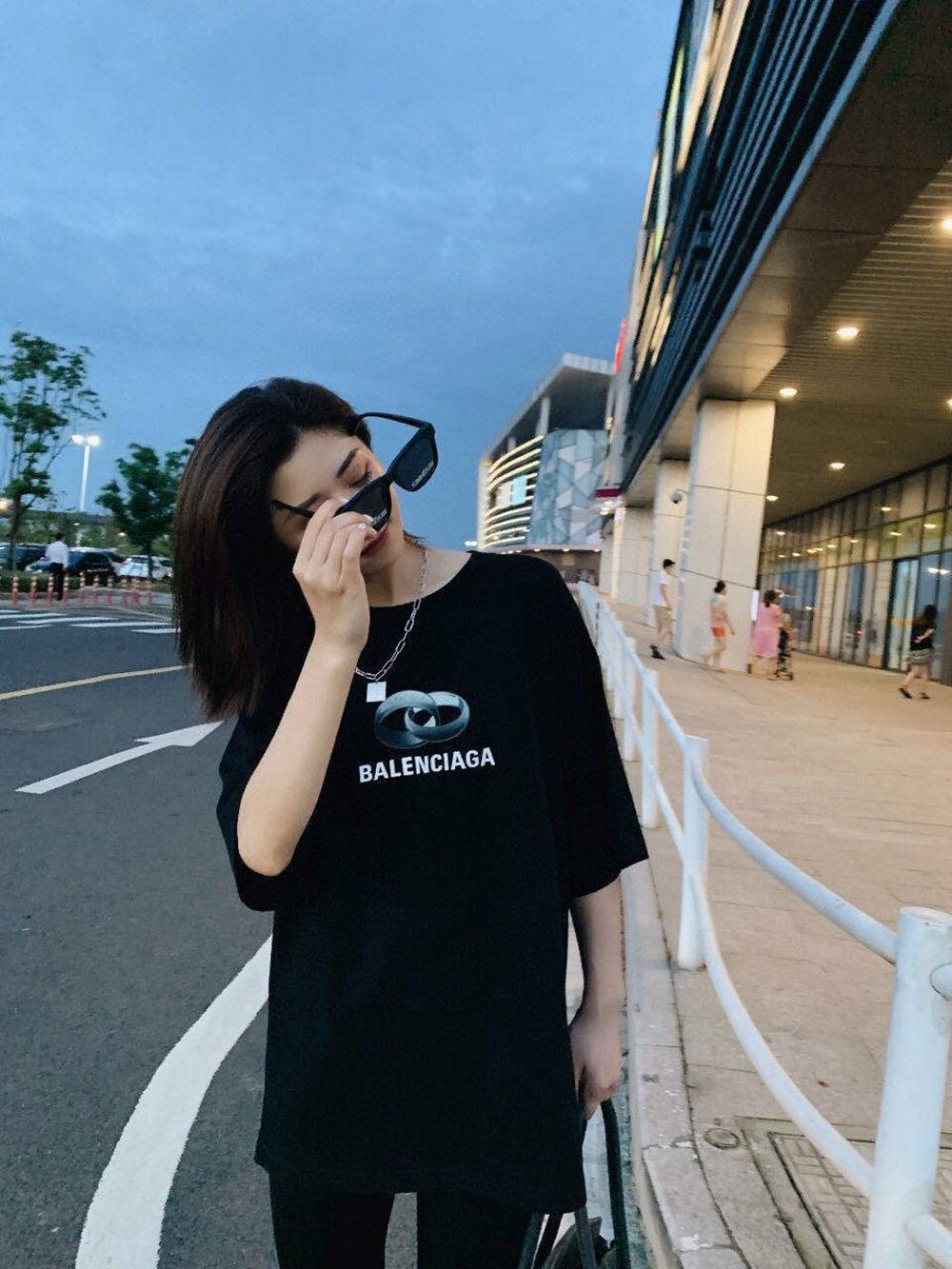 Ba1en*iaga BLCG Love ring round neck short sleeve T-shirt