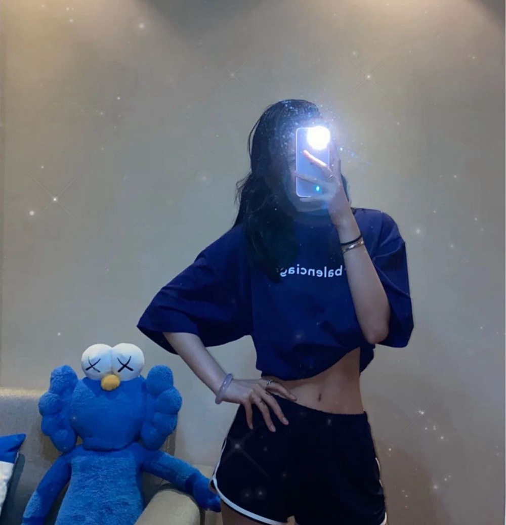 Ba1en*iaga BLCG 20FW Letter R logo printed short sleeve