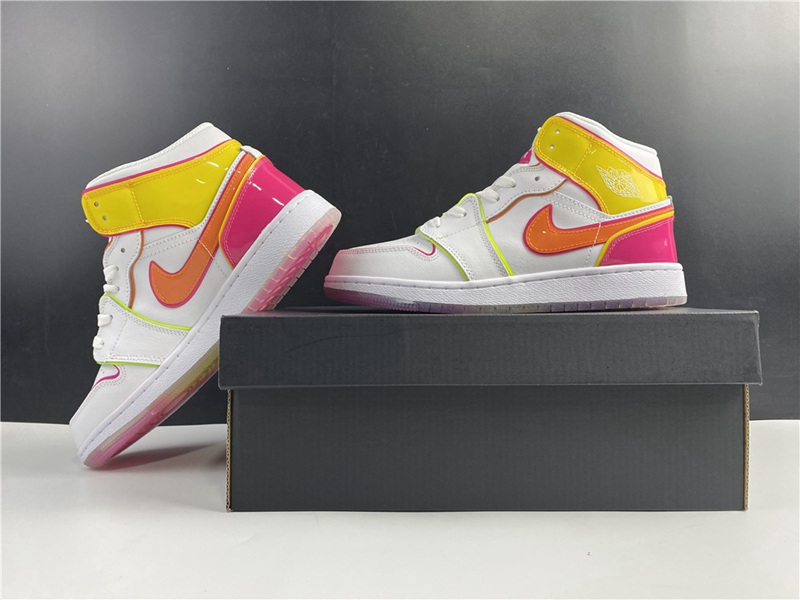Air Jordan 1 Mid SE GS Edge Glow(CV4611-100)