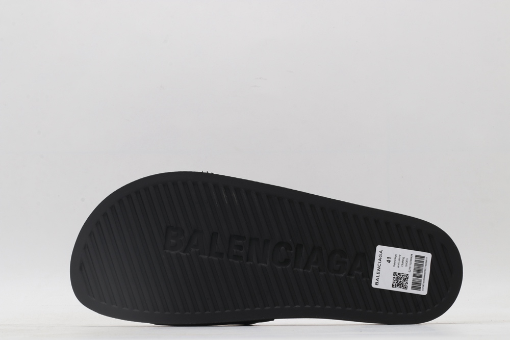 BLG Rubber Slides Stripe Logo Piscine - Black