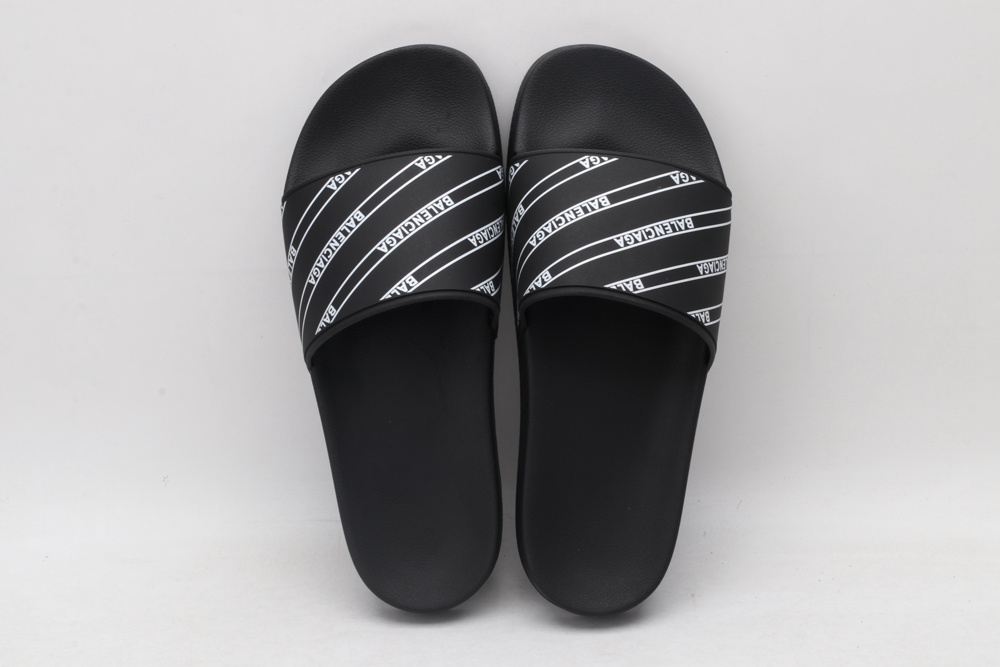 BLG Rubber Slides Stripe Logo Piscine - Black