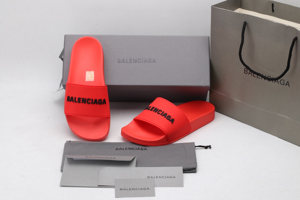 BLG Rubber Slides Red