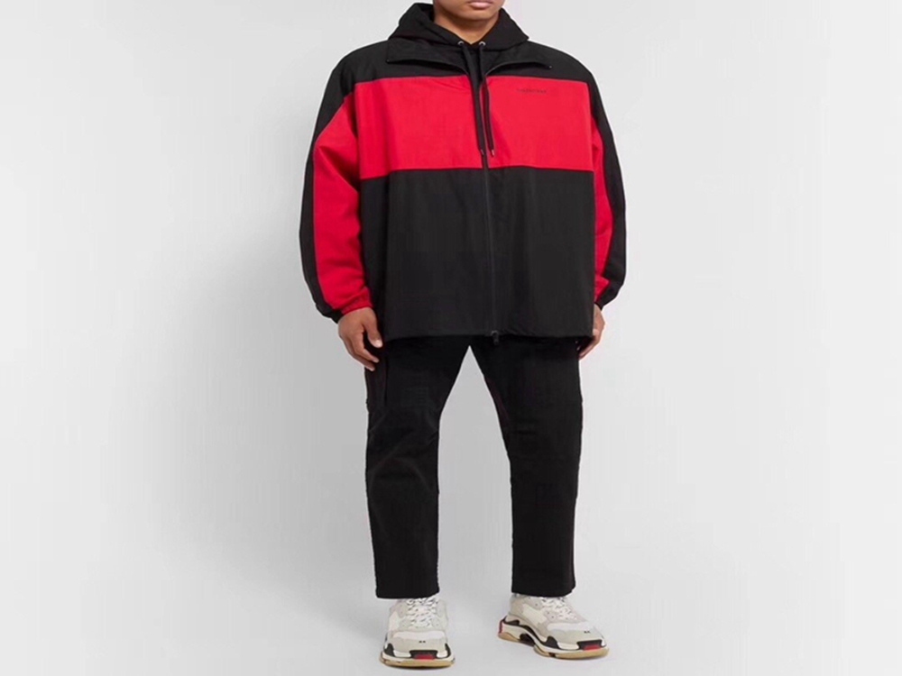 BLCG 19Fw Black And Red Trench Coat