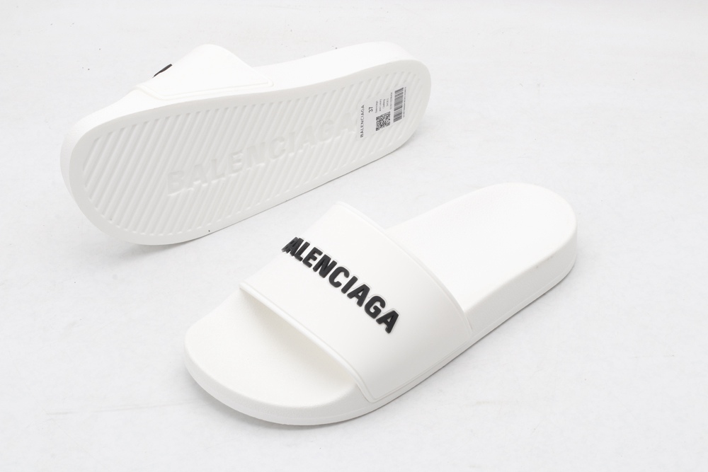 BLG Rubber Slides White