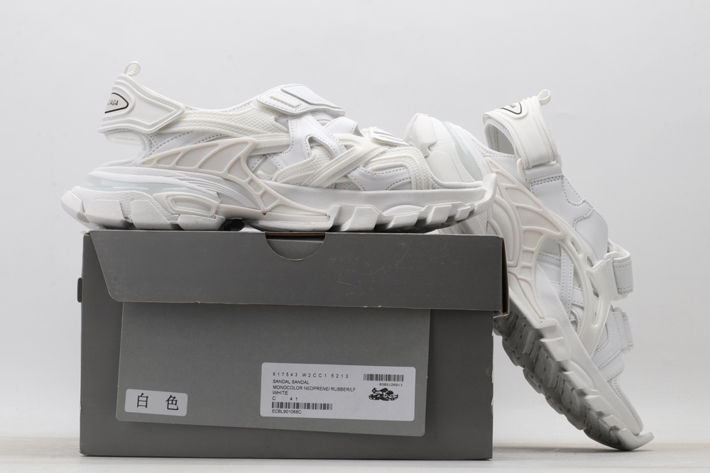 BLG Track Sandal Triple White