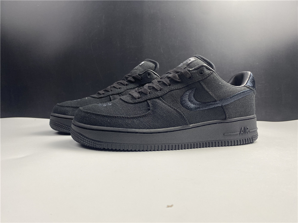 Stussy x Air Force 1 Low Triple Black(CZ9084 001)