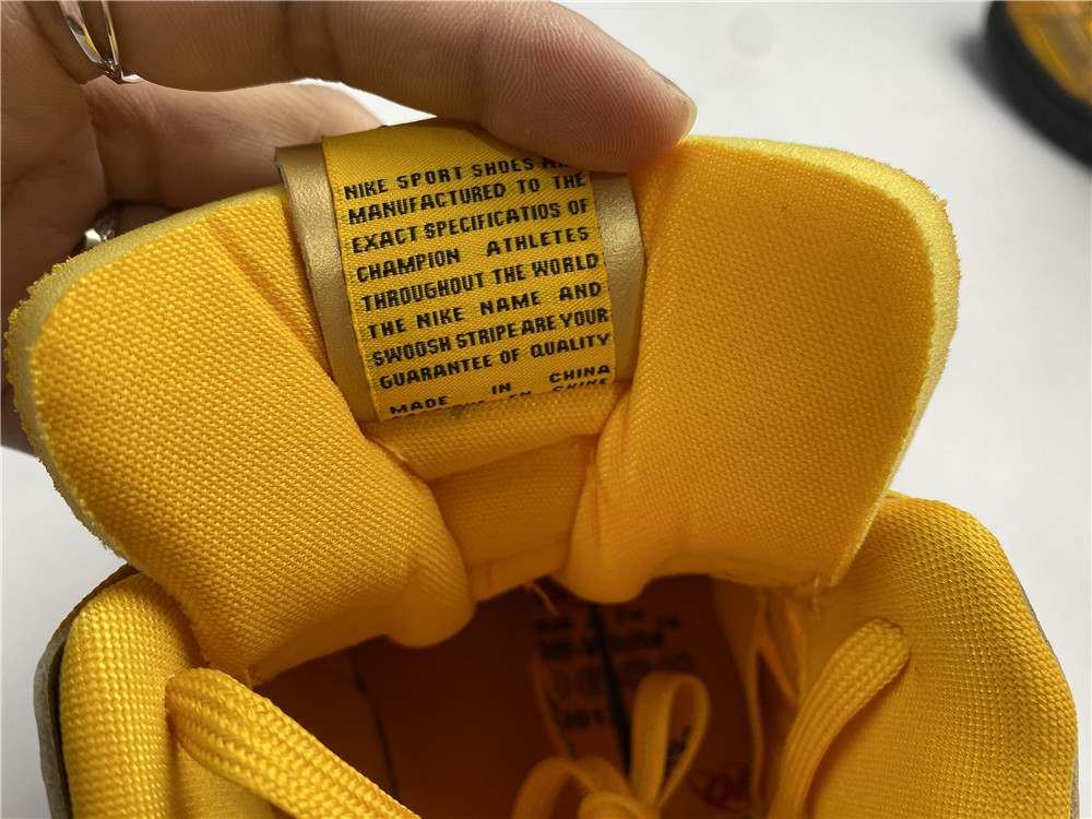 Off-White x Air Rubber Dunk University Gold( CU6015 700)
