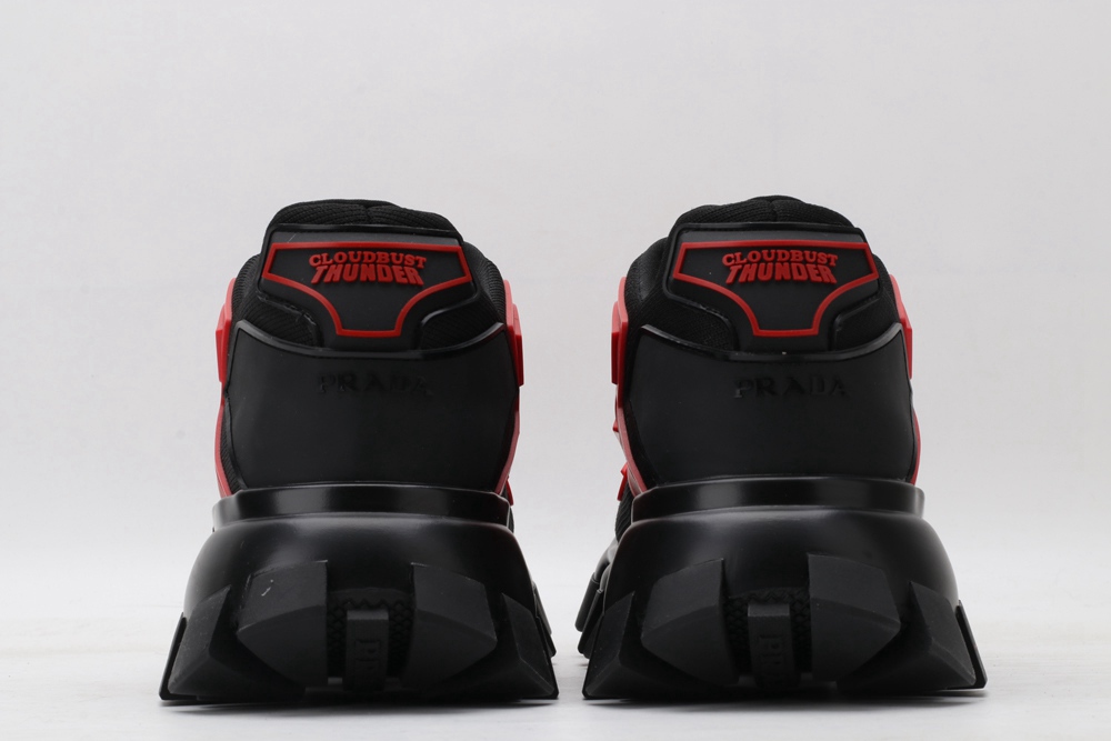 P*rada C*Loudbust Thunder Knit Red Black