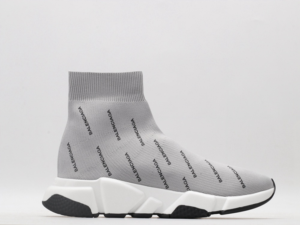 BLG Speed Trainer Mid Logo Print Gray