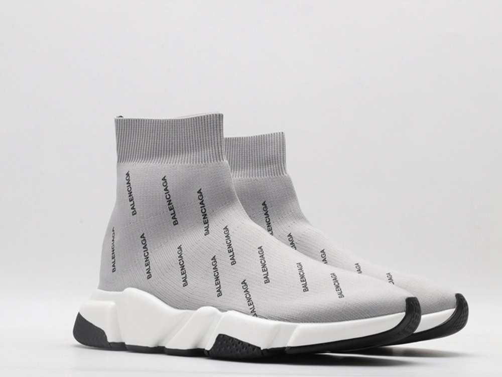 BLG Speed Trainer Mid Logo Print Gray