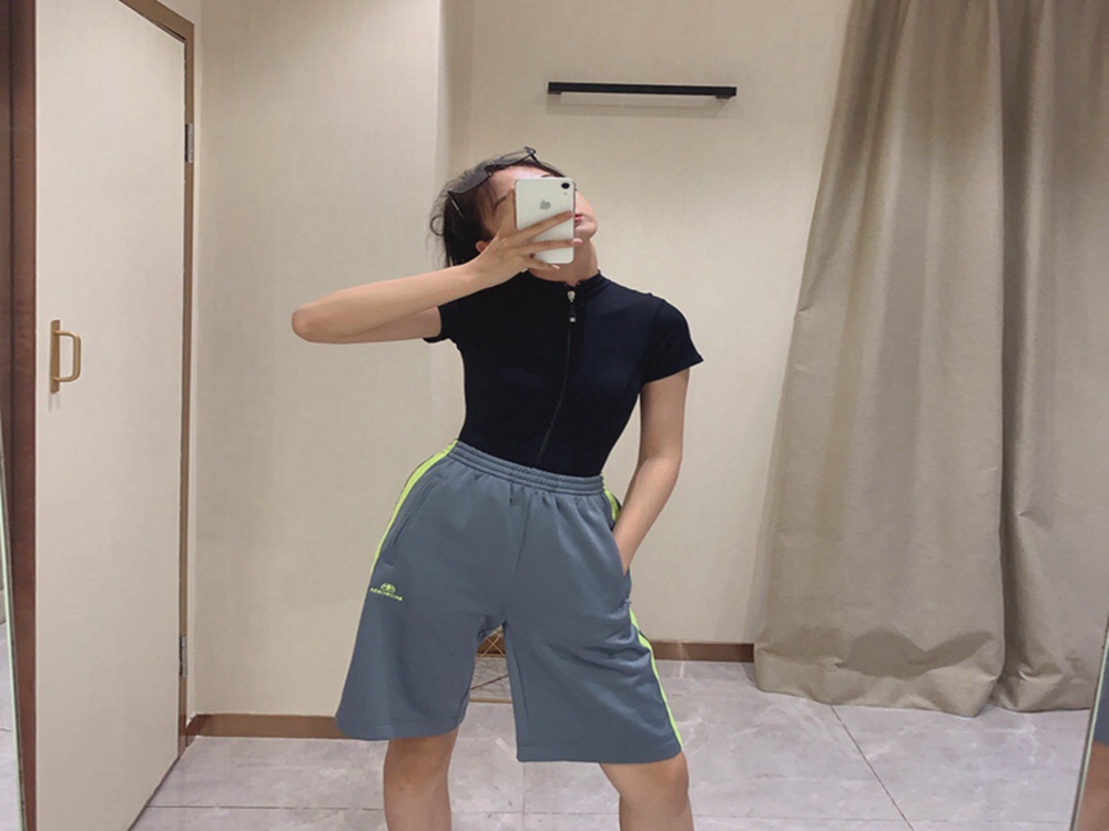 BLCG 20SS Embroidered Logo Web Shorts