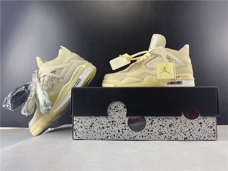 Air Jordan 4 RERO x Off-White OW(AQ9129-100 )