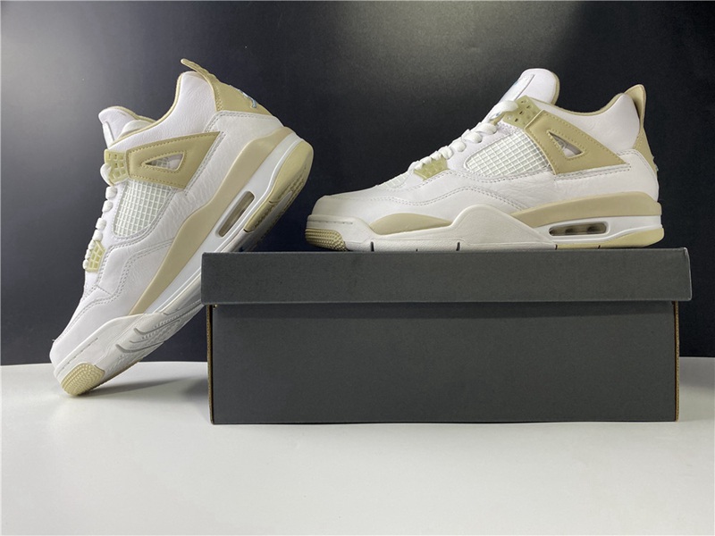 Air Jordan 4 Retro GS Linen(487724-118)