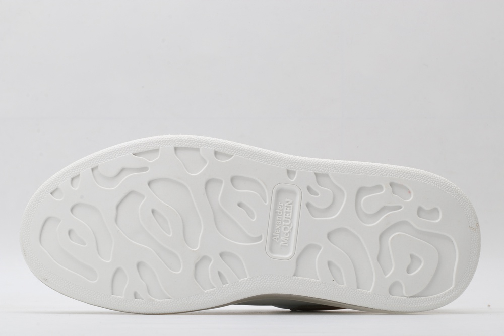 AMQ oversized sneakers with gold heel