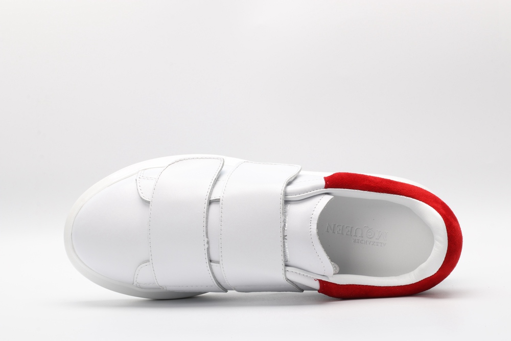 AMQ white&red oversized sneakers