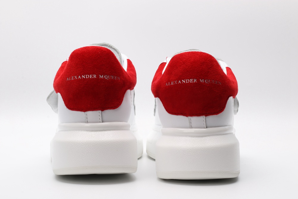 AMQ white&red oversized sneakers