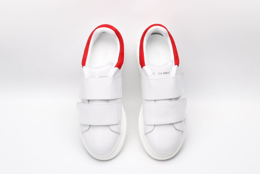 AMQ white&red oversized sneakers