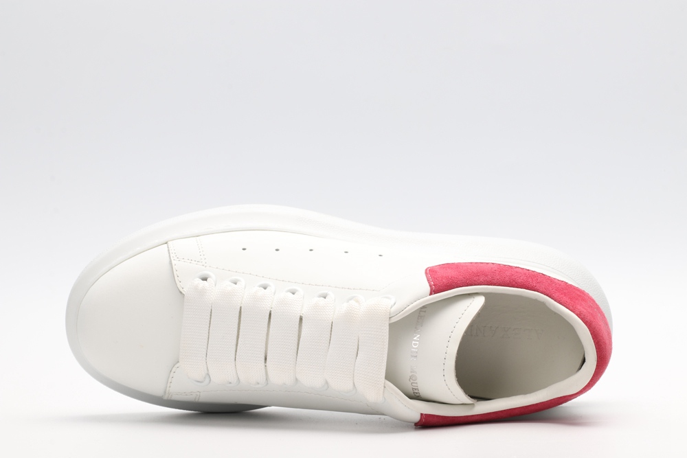 AMQ White & Red Beetle Oversized Sneakers