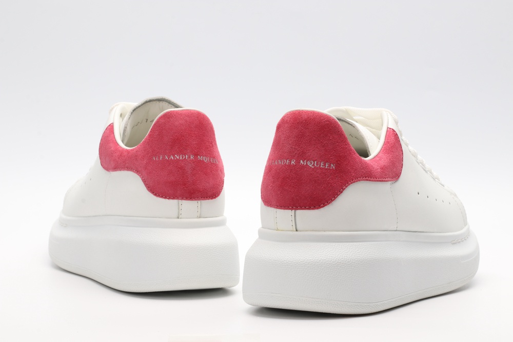 AMQ White & Red Beetle Oversized Sneakers