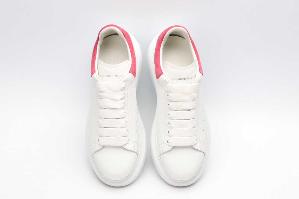 AMQ White & Red Beetle Oversized Sneakers