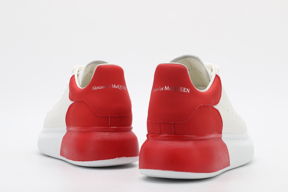 AMQ oversized sneakers with red heel