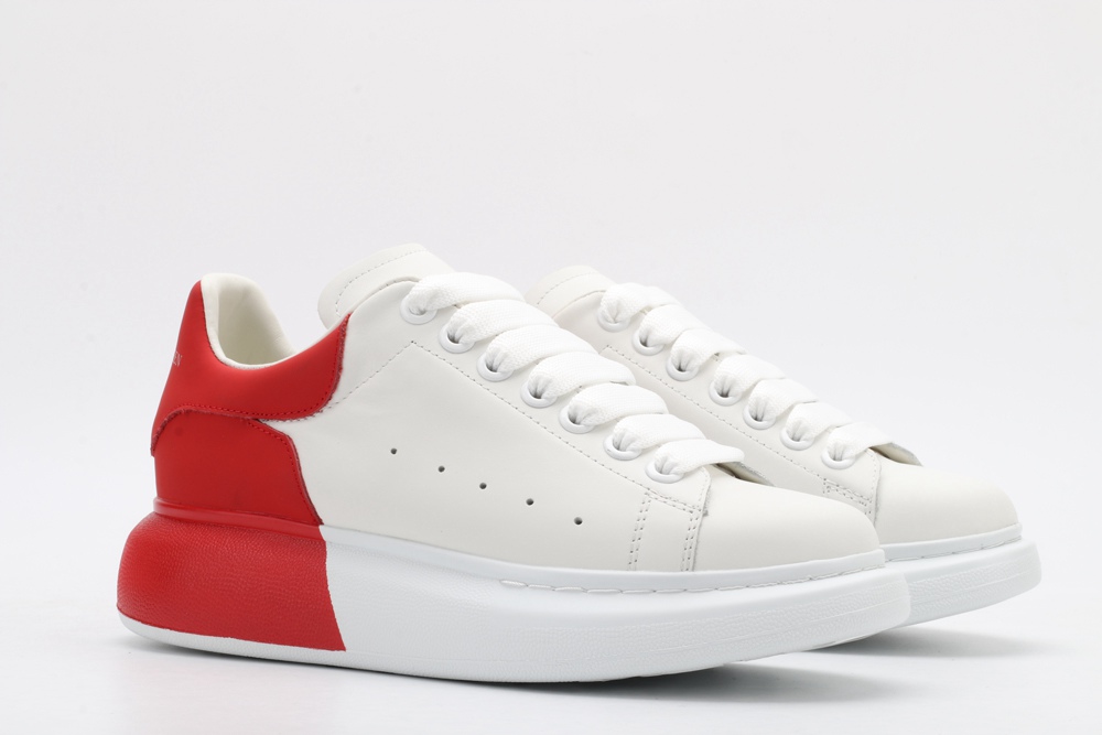 AMQ oversized sneakers with red heel