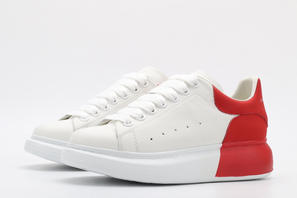 AMQ oversized sneakers with red heel