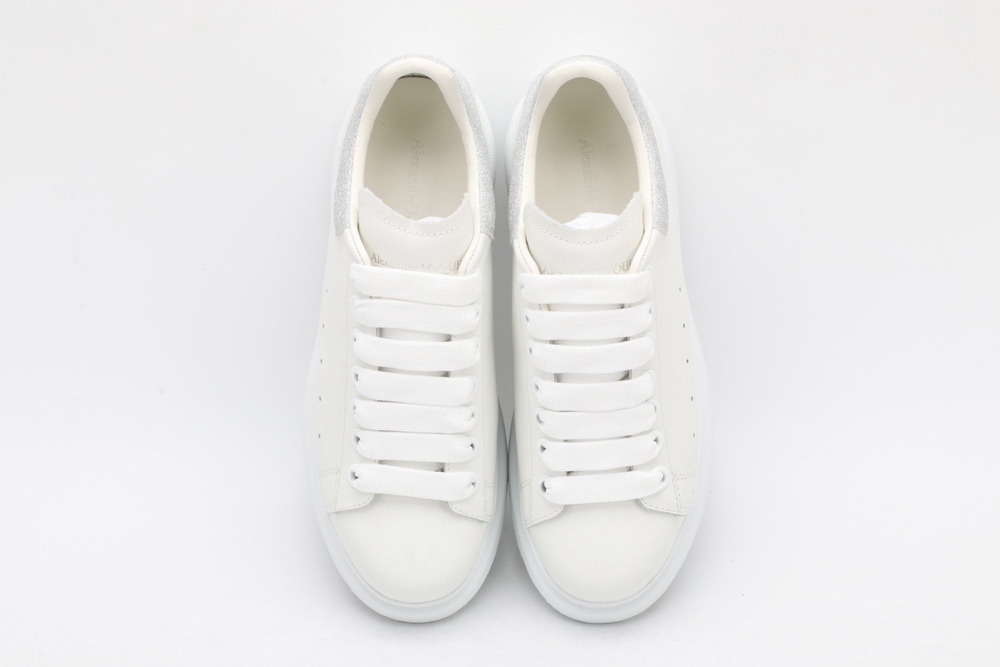 AMQ oversized sneakers with siL*Ver heel