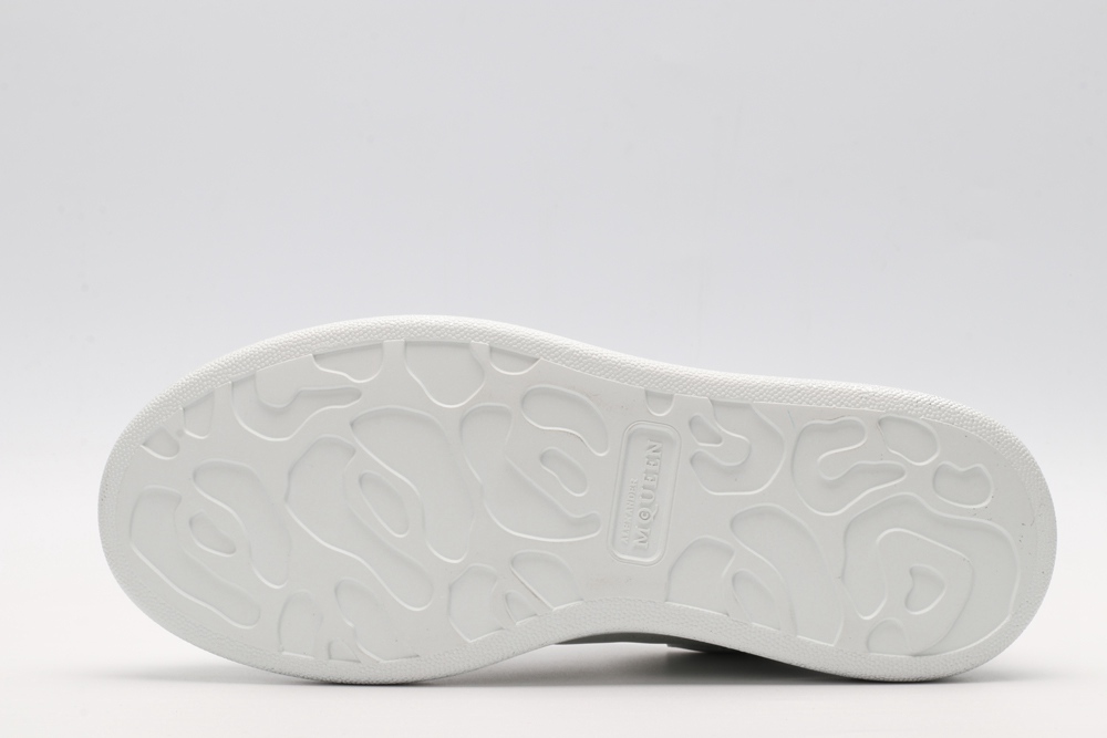 AMQ siL*Ver chunky low-top leather sneakers