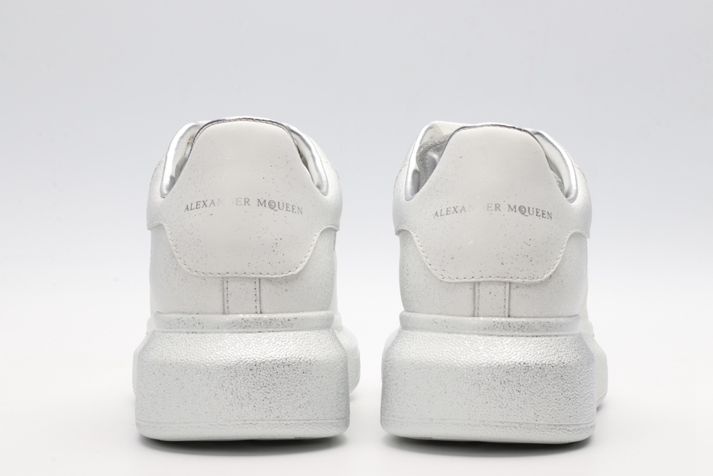 AMQ siL*Ver chunky low-top leather sneakers