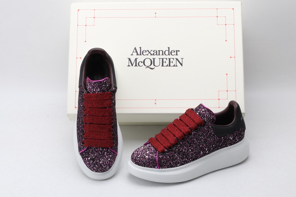 AMQ Multicolor Shell Glitter Oversized Sneaker
