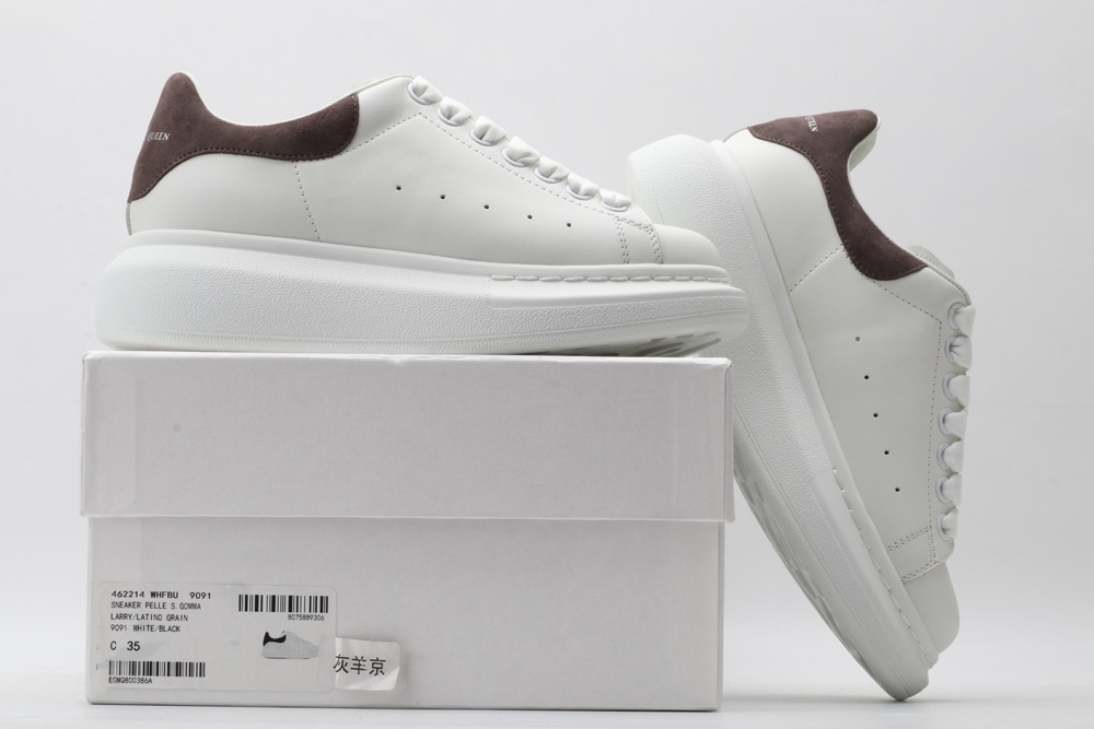 AMQ oversized sneakers with cafe heels