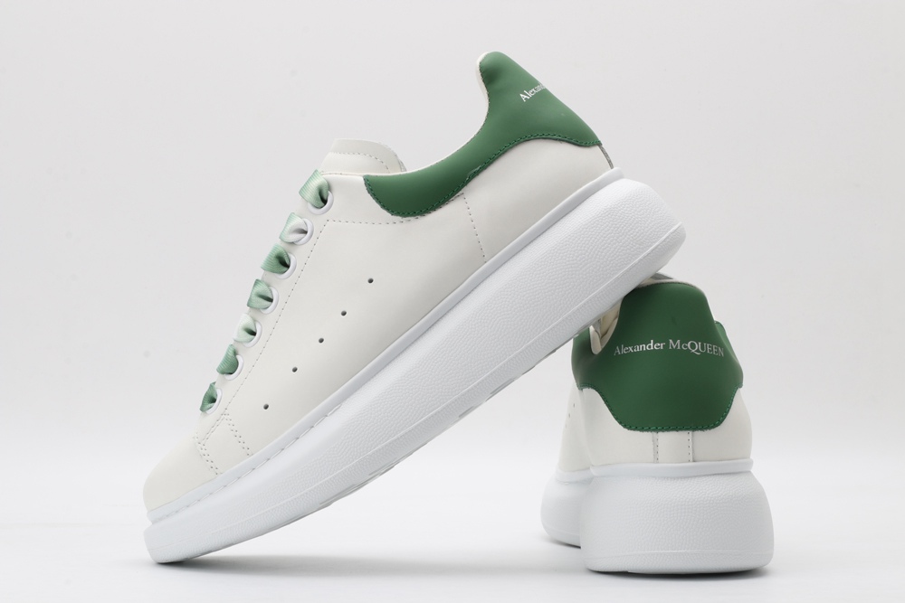 AMQ oversized sneakers with green heel