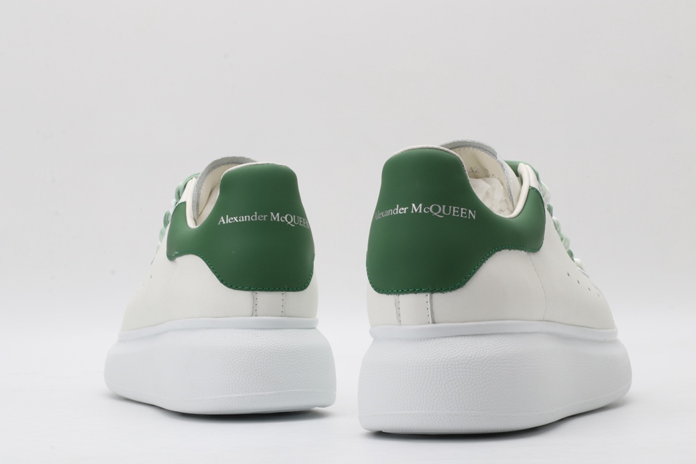 AMQ oversized sneakers with green heel